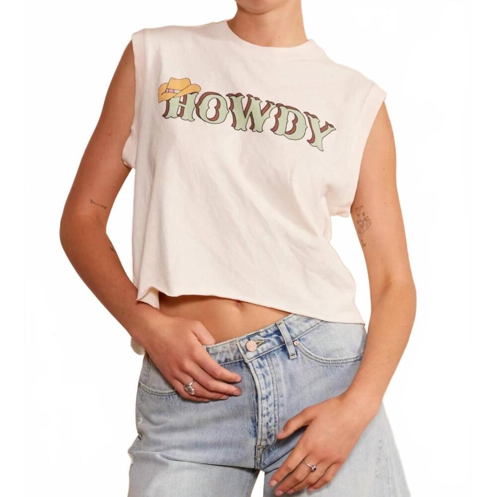 NEW PEOPLE OF LEISURE howdy tank in ecru